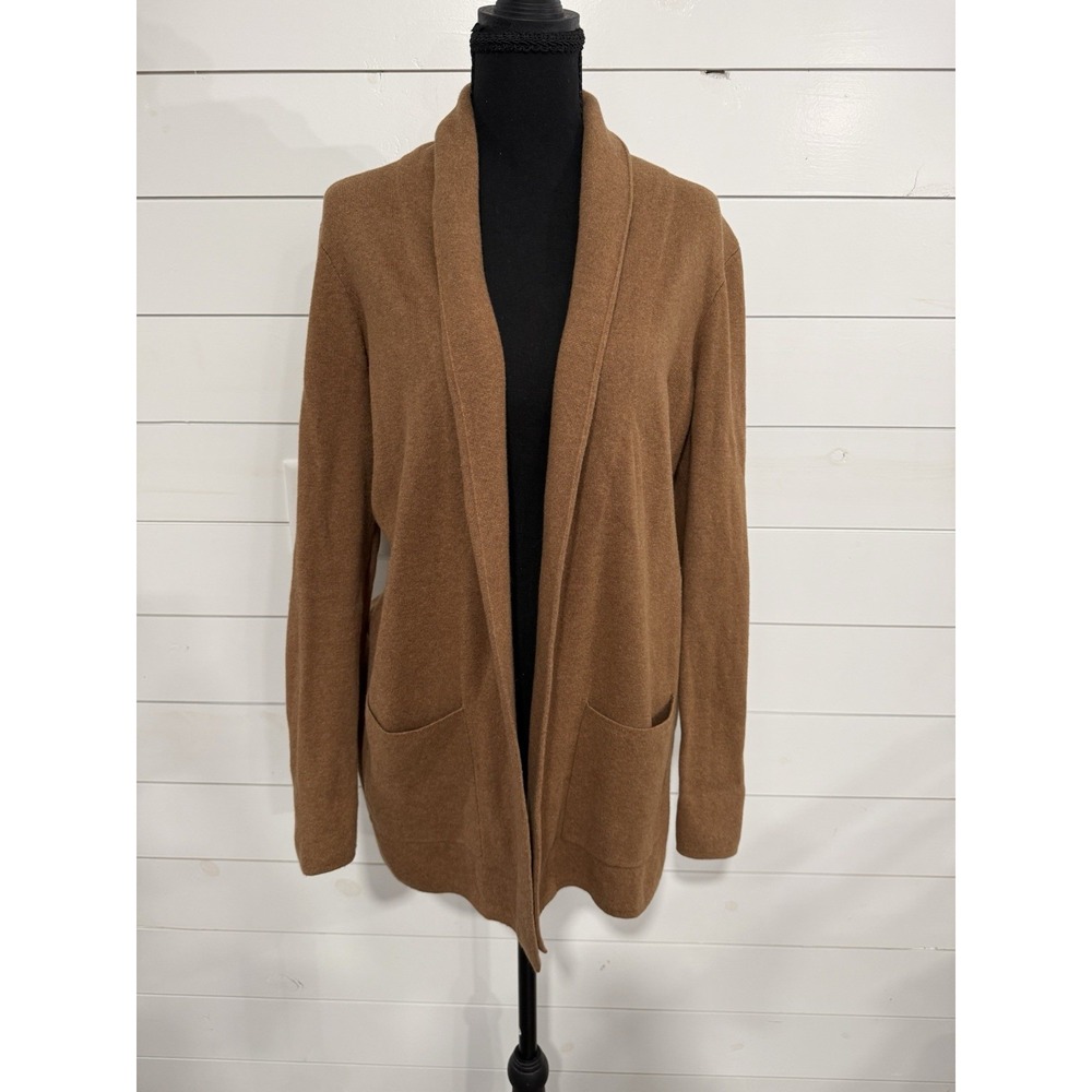 J.CREW Women's Cardigan Long Sleeve Sweater Camel Size Small